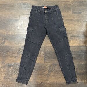 Modcloth Grungy Moto Black Skinny Jeans